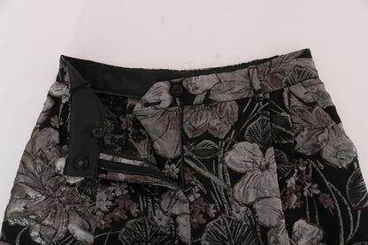 Dolce &amp; Gabbana Elegantes pantalones cortos brocados de cintura alta