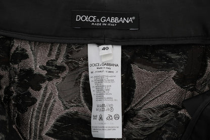 Dolce &amp; Gabbana Elegantes pantalones cortos brocados de cintura alta