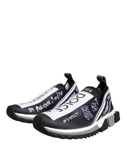 Dolce &amp; Gabbana Zapatillas bajas Sorrento blancas y negras Zapatos