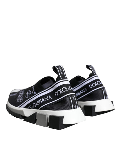 Dolce &amp; Gabbana Zapatillas bajas Sorrento blancas y negras Zapatos