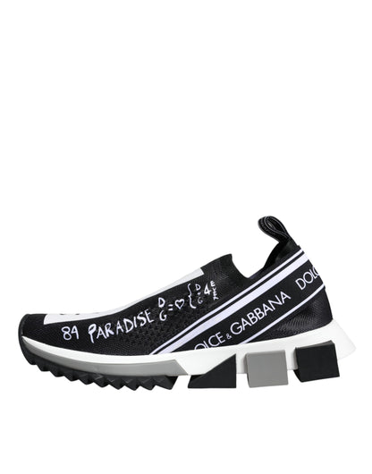 Dolce &amp; Gabbana Zapatillas bajas Sorrento blancas y negras Zapatos
