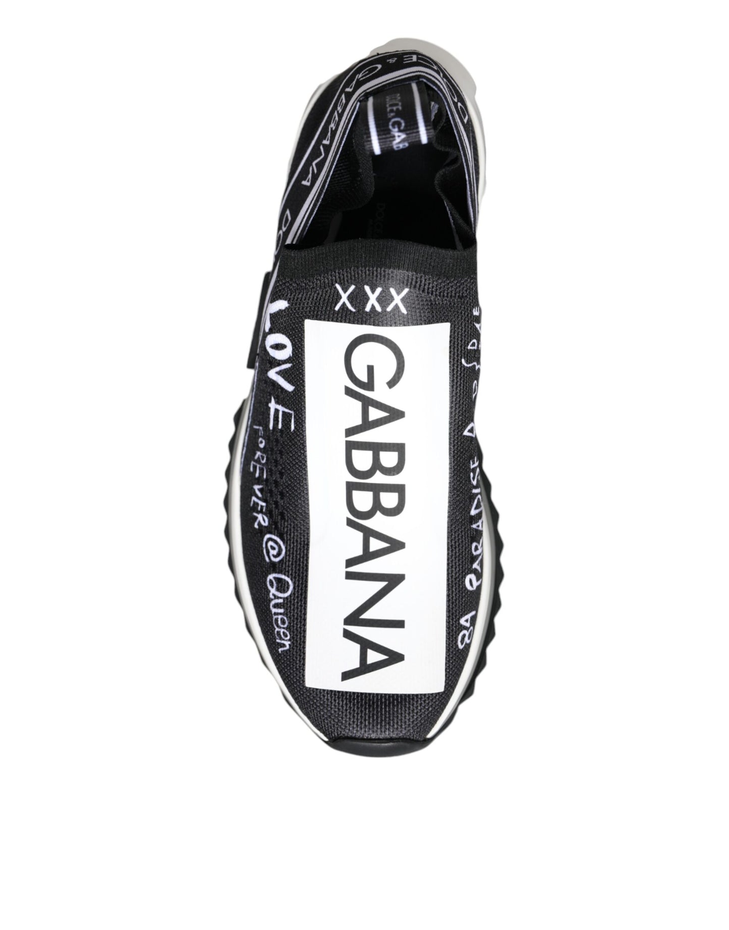 Dolce &amp; Gabbana Zapatillas bajas Sorrento blancas y negras Zapatos