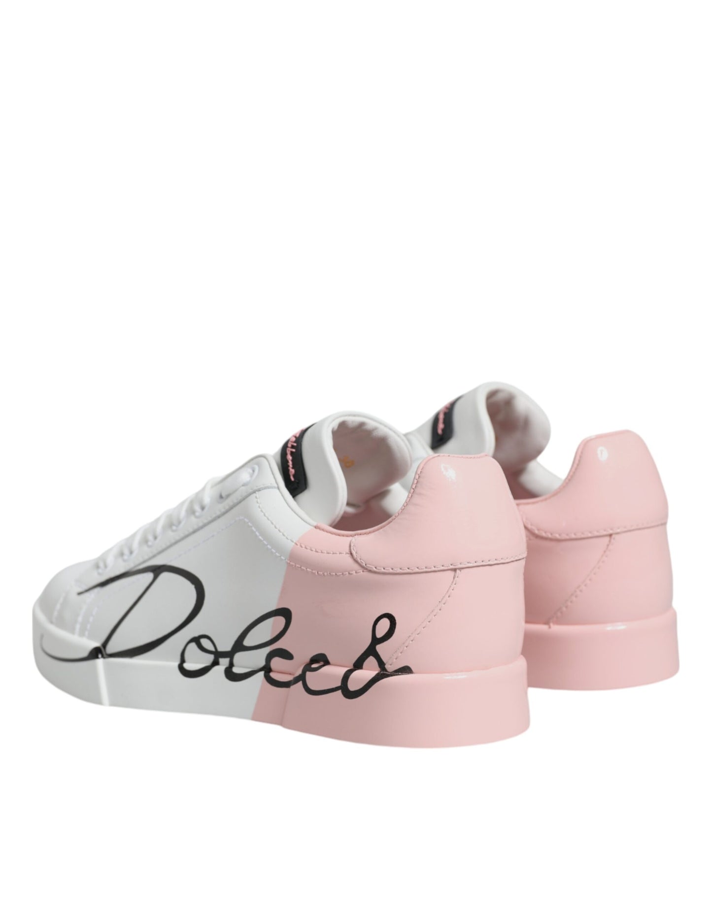 Dolce &amp; Gabbana Zapatillas bajas Portofino blanco rosa Zapatos
