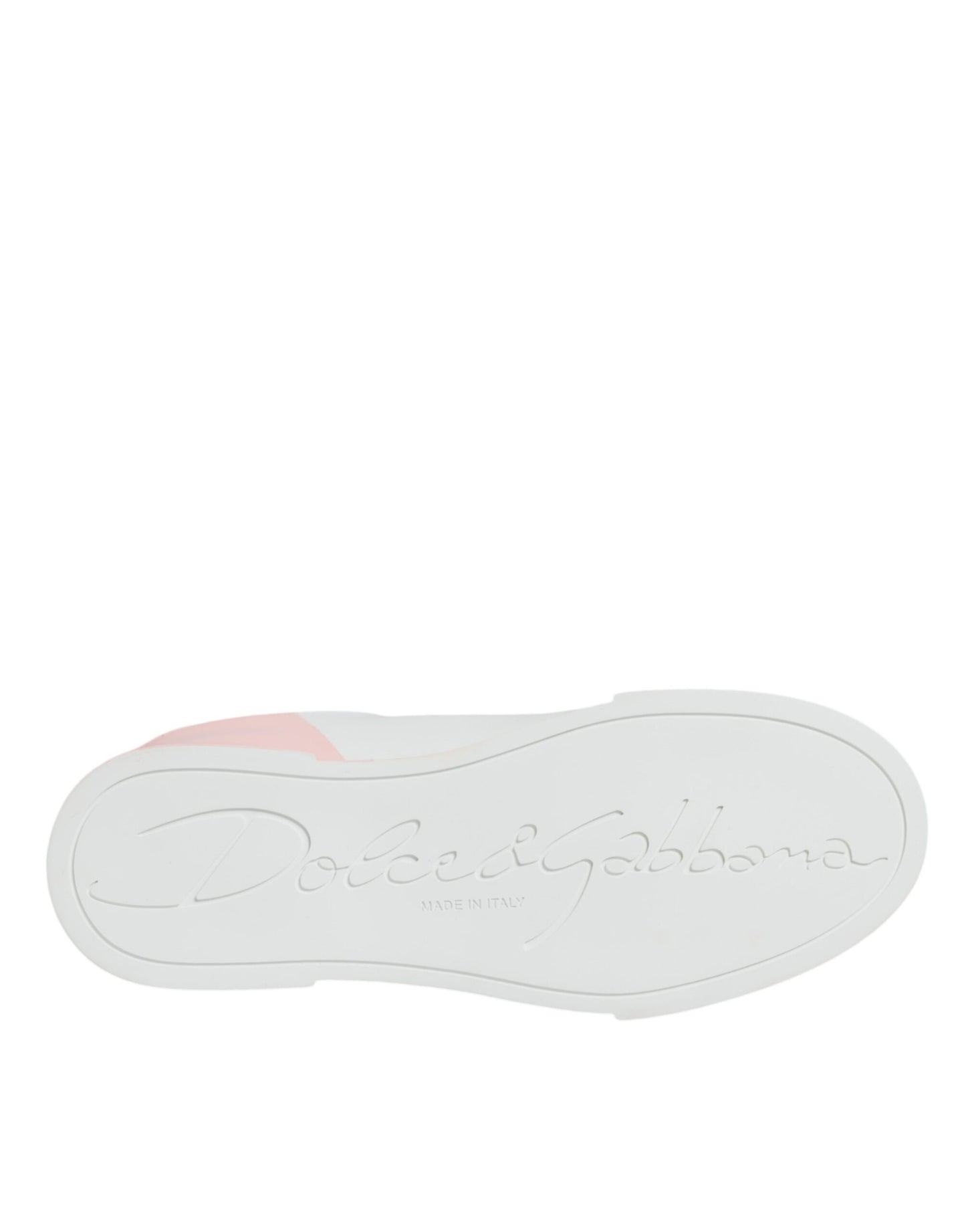 Dolce &amp; Gabbana Zapatillas bajas Portofino blanco rosa Zapatos
