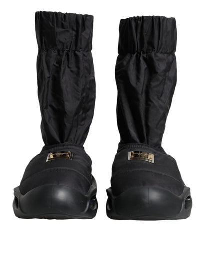 Dolce &amp; Gabbana Calcetines sin cordones negros Wave Zapatillas Zapatos