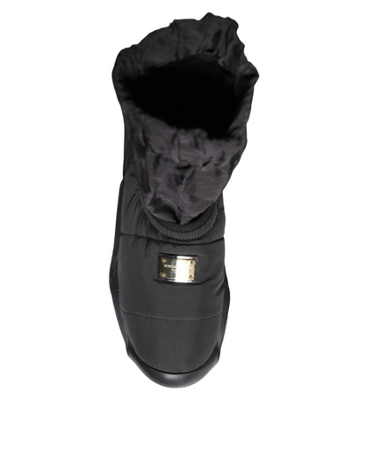 Dolce &amp; Gabbana Calcetines sin cordones negros Wave Zapatillas Zapatos