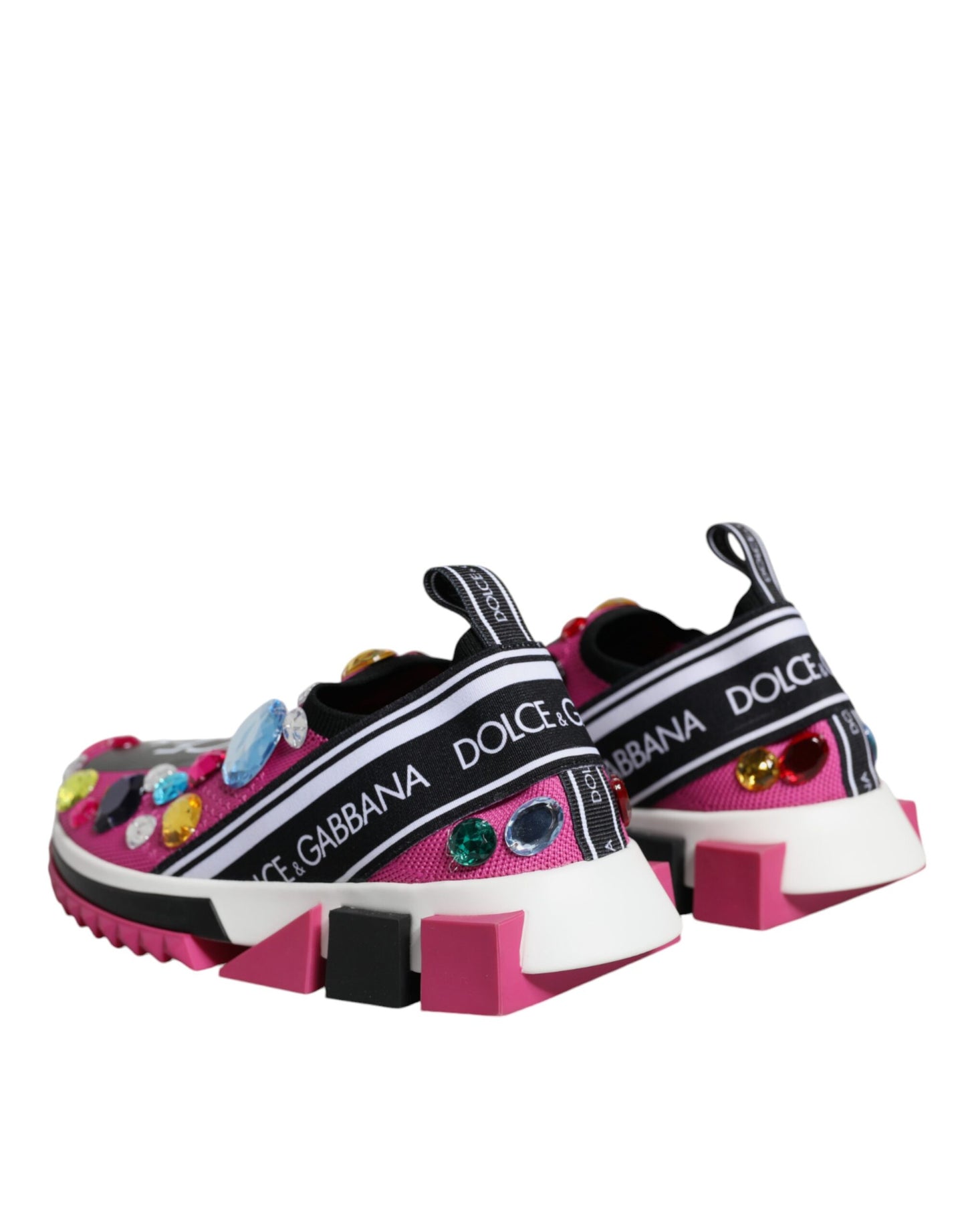 Dolce &amp; Gabbana Zapatillas bajas con cristales de Sorrento en rosa Zapatos