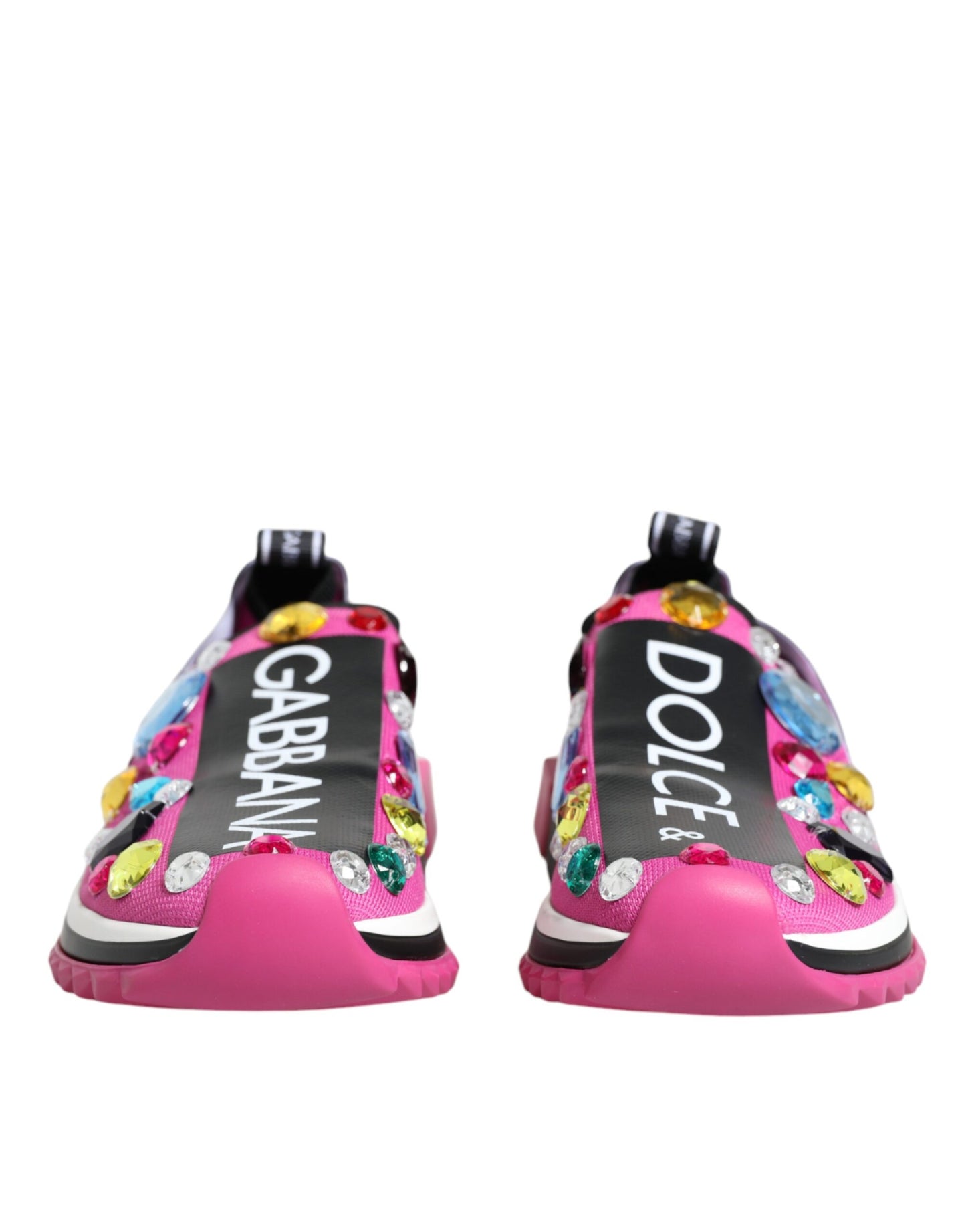 Dolce &amp; Gabbana Zapatillas bajas con cristales de Sorrento en rosa Zapatos