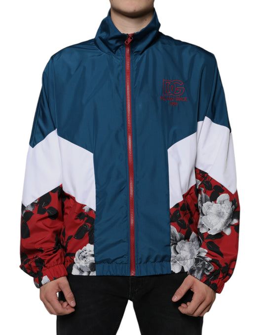 Dolce &amp; Gabbana Chaqueta con cremallera completa de poliéster multicolor