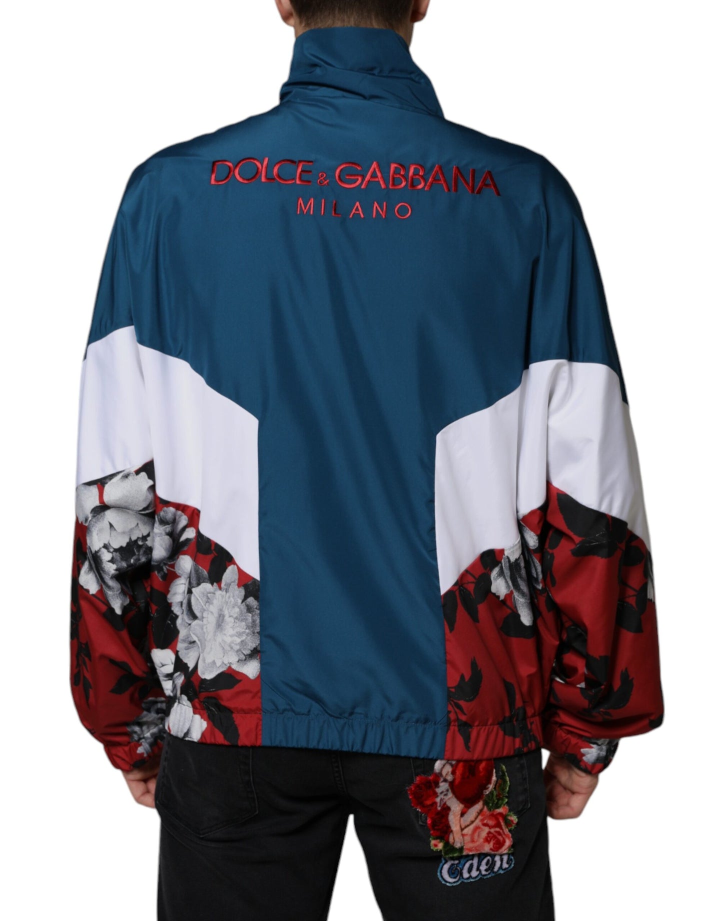 Dolce &amp; Gabbana Chaqueta con cremallera completa de poliéster multicolor