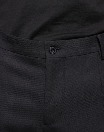 Dolce &amp; Gabbana Vestido ajustado de lana negro Pantalones formales