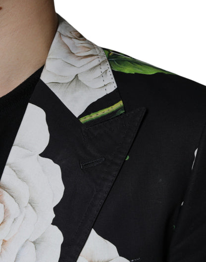 Dolce &amp; Gabbana Traje formal de 2 piezas de algodón rosa negro para hombre