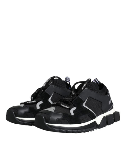 Dolce &amp; Gabbana Zapatillas de trekking Sorrento de malla negra Zapatos