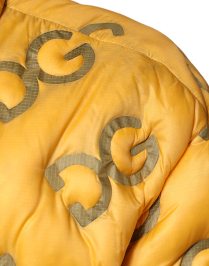 Dolce &amp; Gabbana Chaqueta tipo cazadora con botones y relleno con logo amarillo