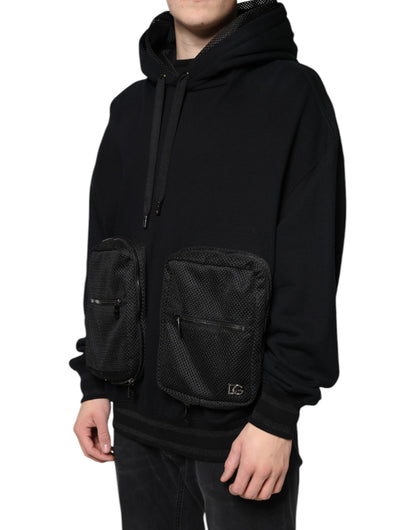 Dolce &amp; Gabbana Jersey con capucha negro Hombre Sudadera Suéter