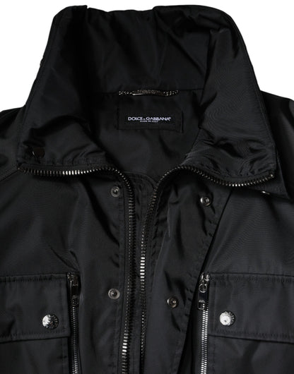 Dolce &amp; Gabbana Chaqueta Parka De Invierno Para Hombre De Nylon Negro