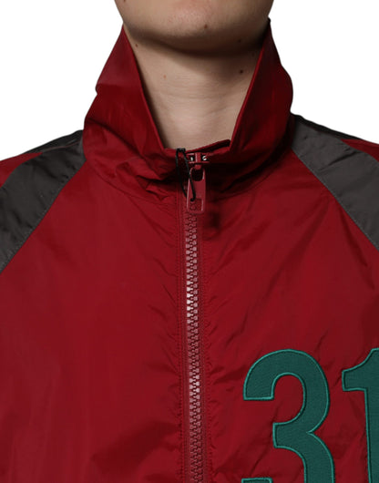 Dolce &amp; Gabbana Chaqueta cortavientos con cremallera completa de nailon multicolor