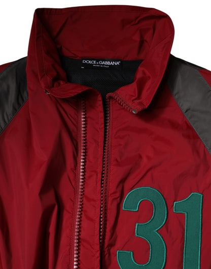 Dolce &amp; Gabbana Chaqueta cortavientos con cremallera completa de nailon multicolor