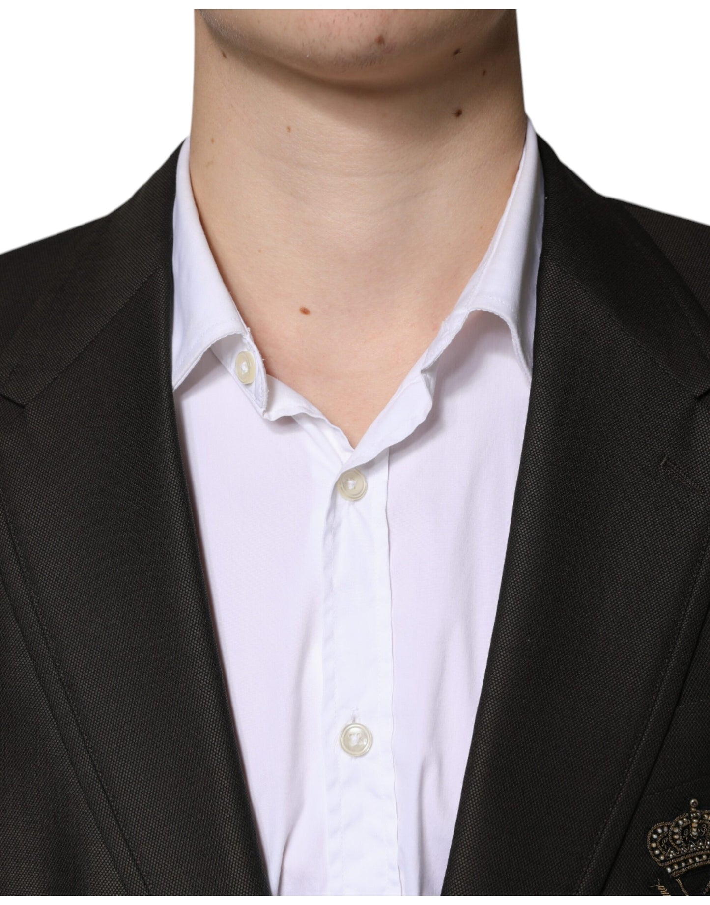 Dolce & Gabbana Blazer Brown Green Bee Wool Jacket Coat