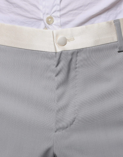 Dolce &amp; Gabbana Traje formal de corte entallado de lana gris de 3 piezas