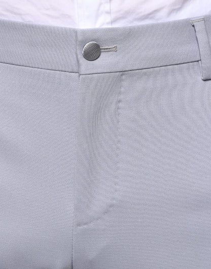 Dolce &amp; Gabbana Light Gray Wool Formal Dress Pants