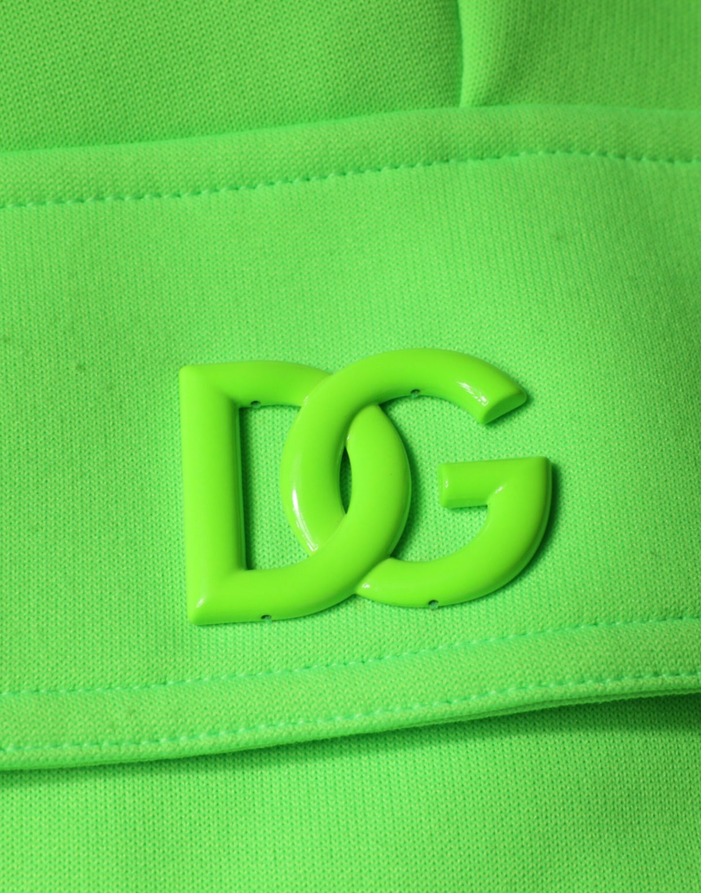 Dolce &amp; Gabbana Neon Green Polyester Cargo Jogger Sweatpants Pants