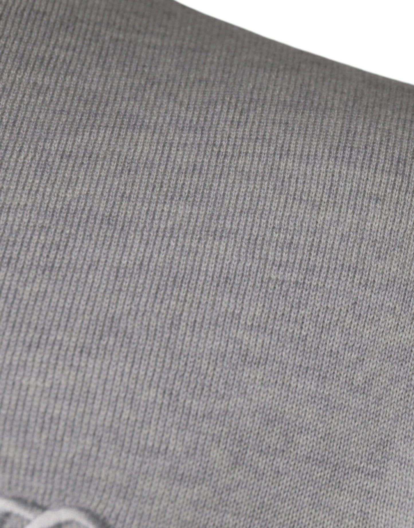 Dolce &amp; Gabbana Jersey de lana gris claro con cuello redondo