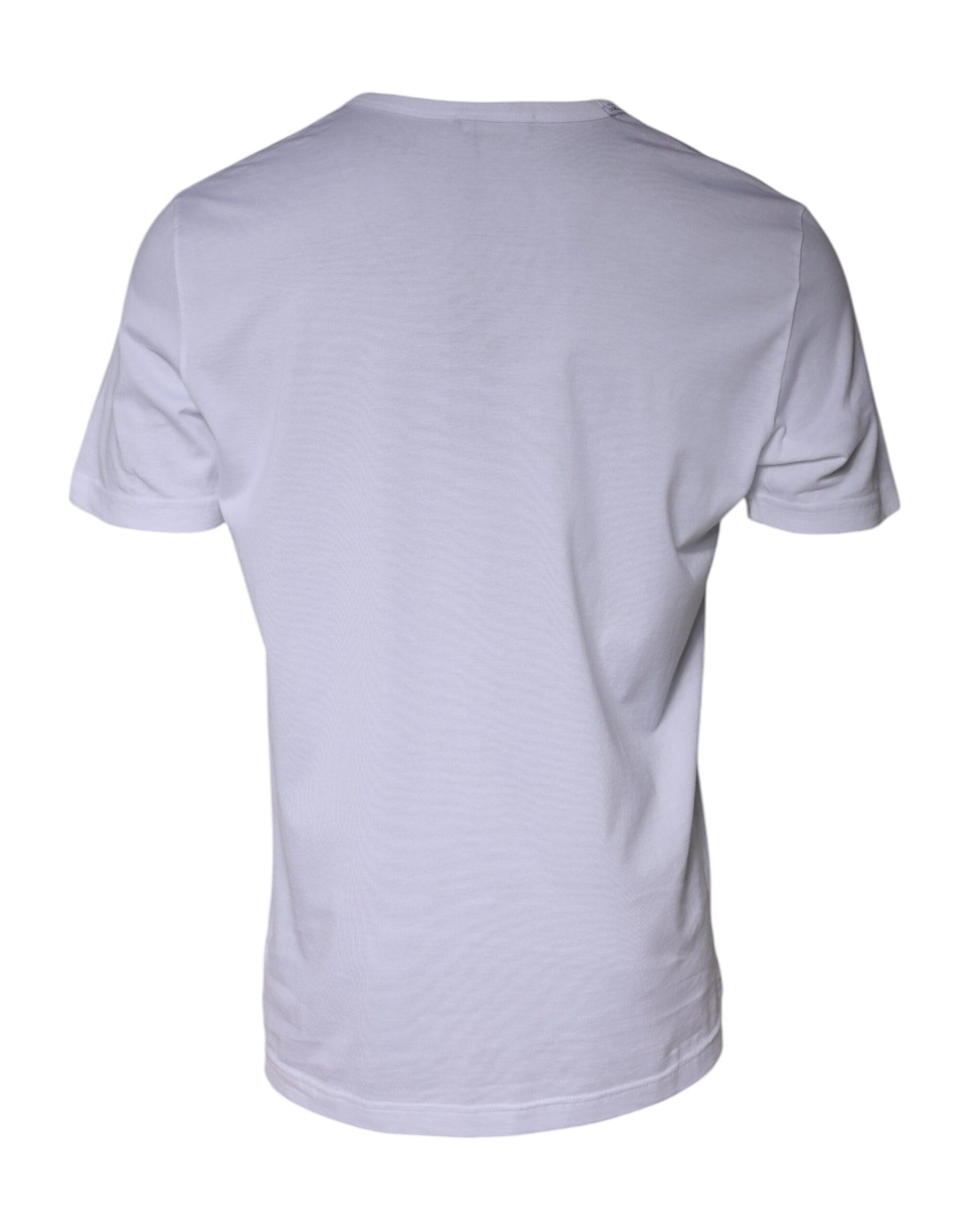 Dolce &amp; Gabbana Camiseta blanca de manga corta de algodón Paradiso