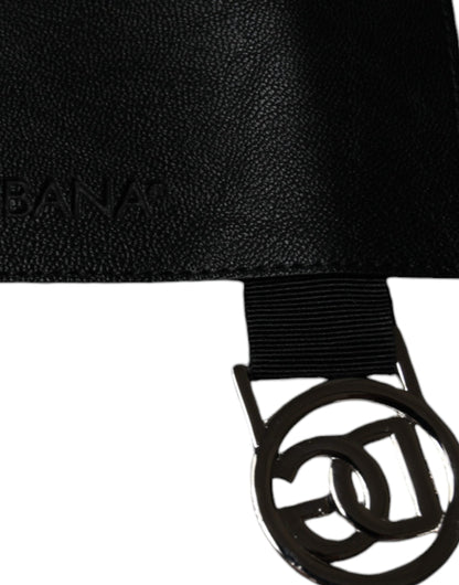 Dolce &amp; Gabbana Camiseta gris con cuello redondo y parche del logo en algodón
