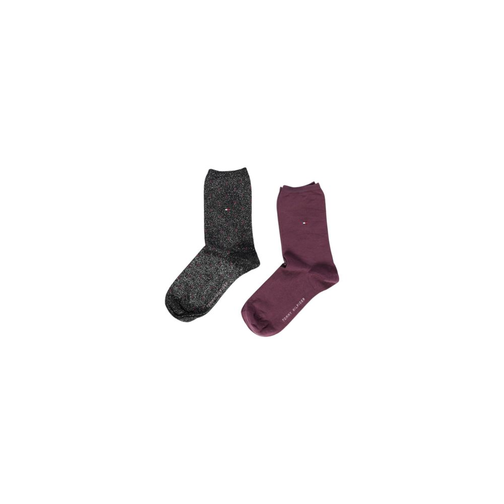 Collants et chaussettes en coton noir Tommy Hilfiger
