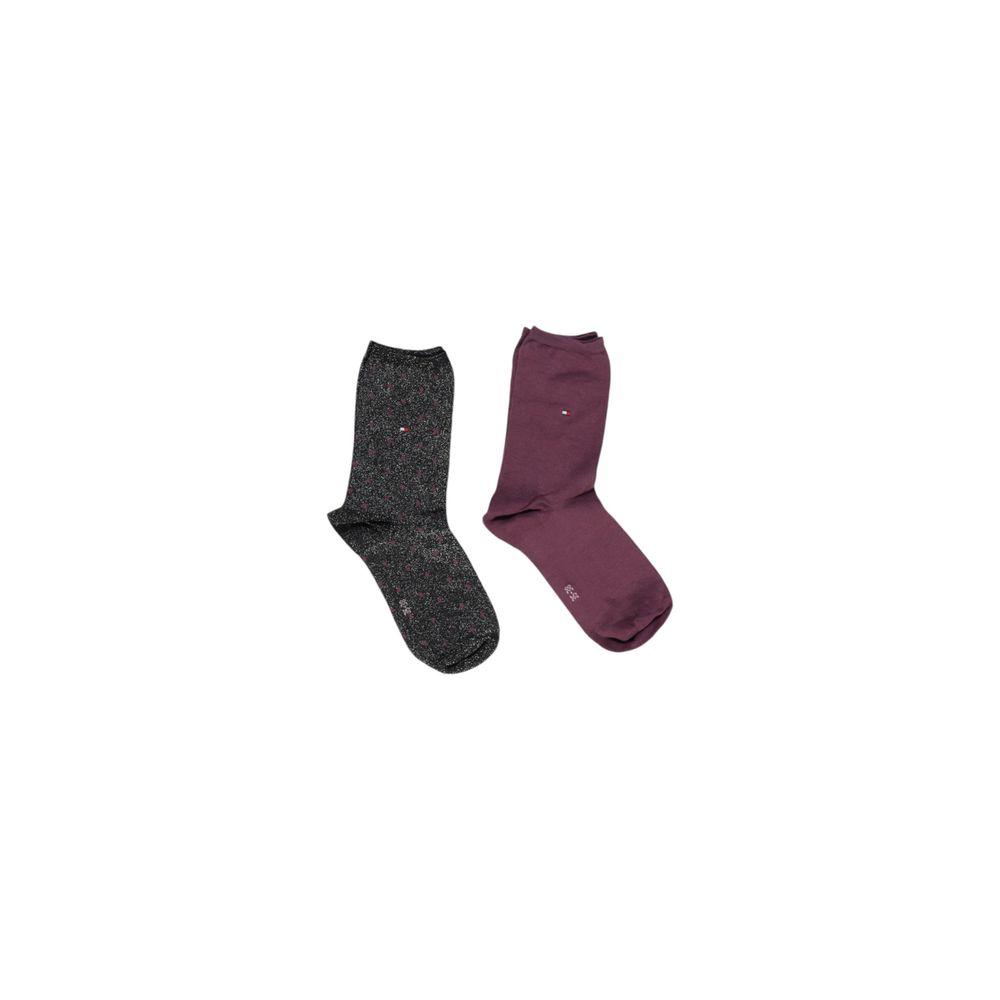 Collants et chaussettes en coton noir Tommy Hilfiger