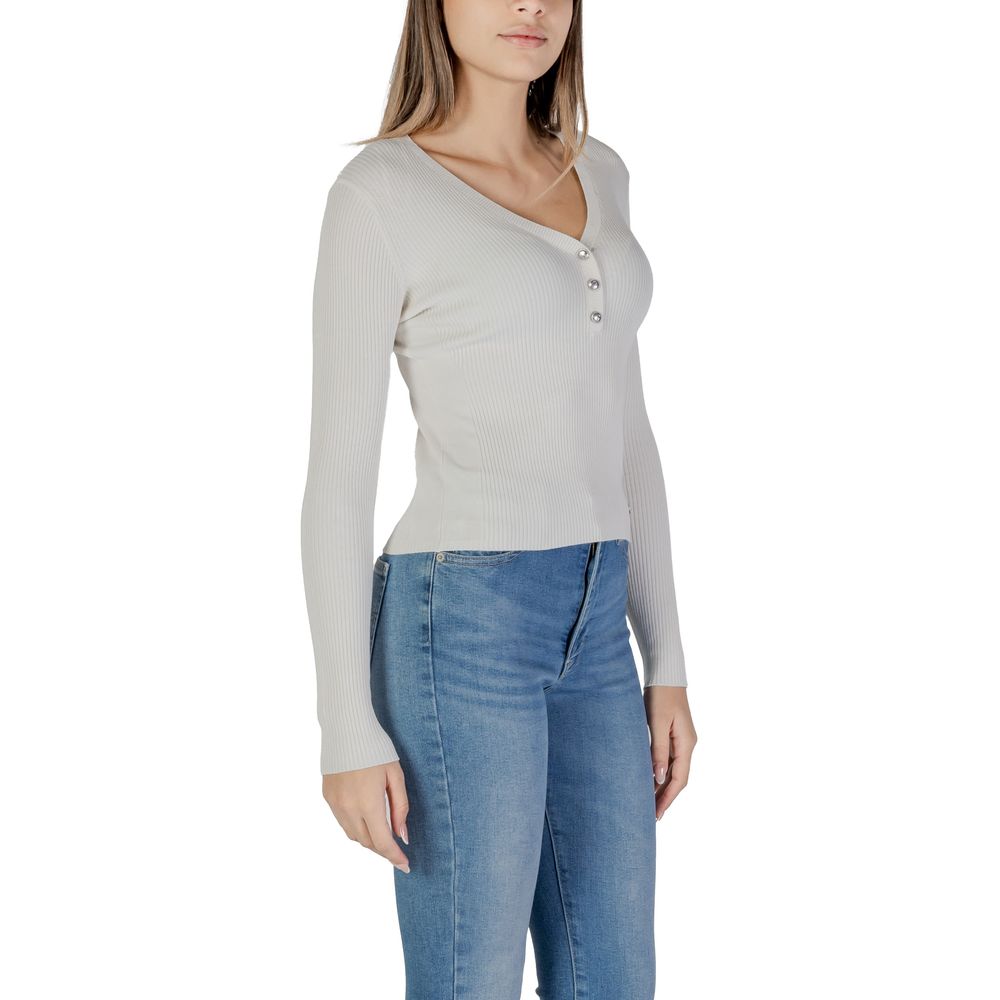 Guess Camisetas Y Camisetas De Viscosa Crema