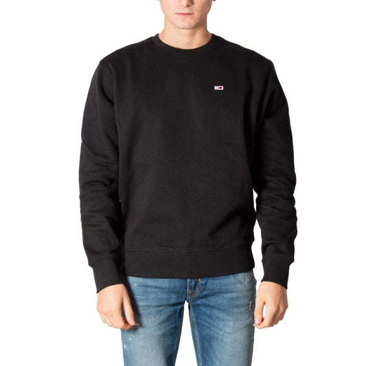Tommy Hilfiger Jeans Black Cotton Sweatshirt