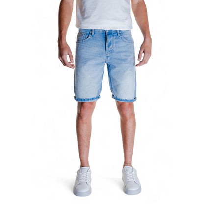 Antony Morato Light Blue Cotton Bermuda
