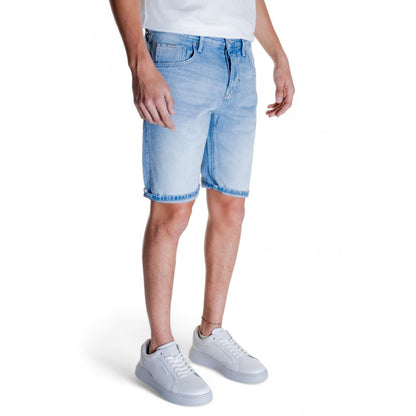 Antony Morato Light Blue Cotton Bermuda
