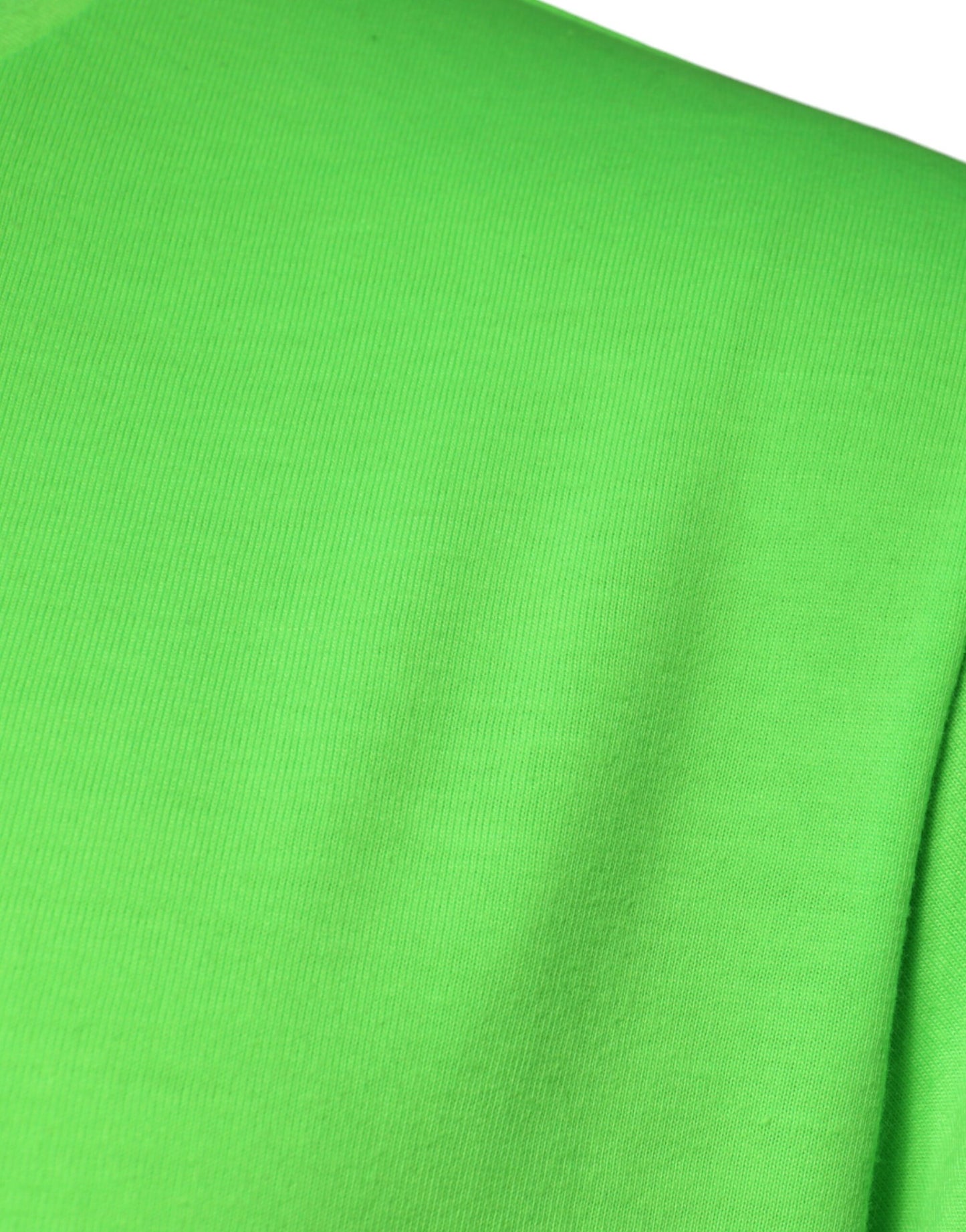 Dolce &amp; Gabbana Camiseta verde de manga corta con cuello redondo y logo