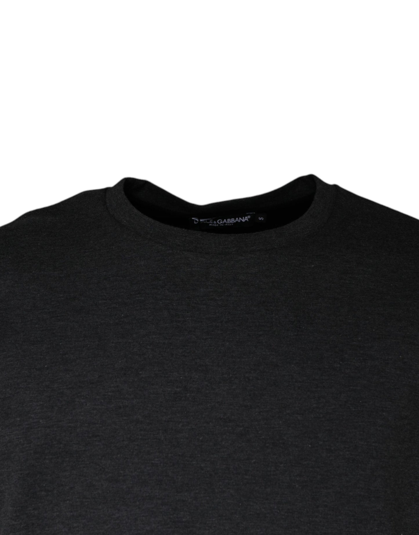 Dolce &amp; Gabbana Camiseta con cuello redondo de camuflaje gris oscuro