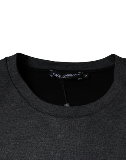 Dolce &amp; Gabbana Camiseta con cuello redondo de camuflaje gris oscuro