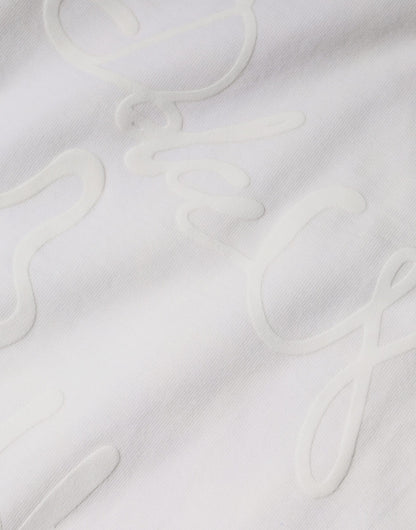 Dolce &amp; Gabbana Camiseta blanca con cuello redondo y estampado de logo