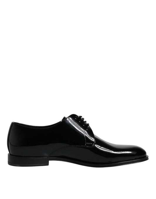 Dolce &amp; Gabbana Zapatos de vestir formales Derby de charol negro
