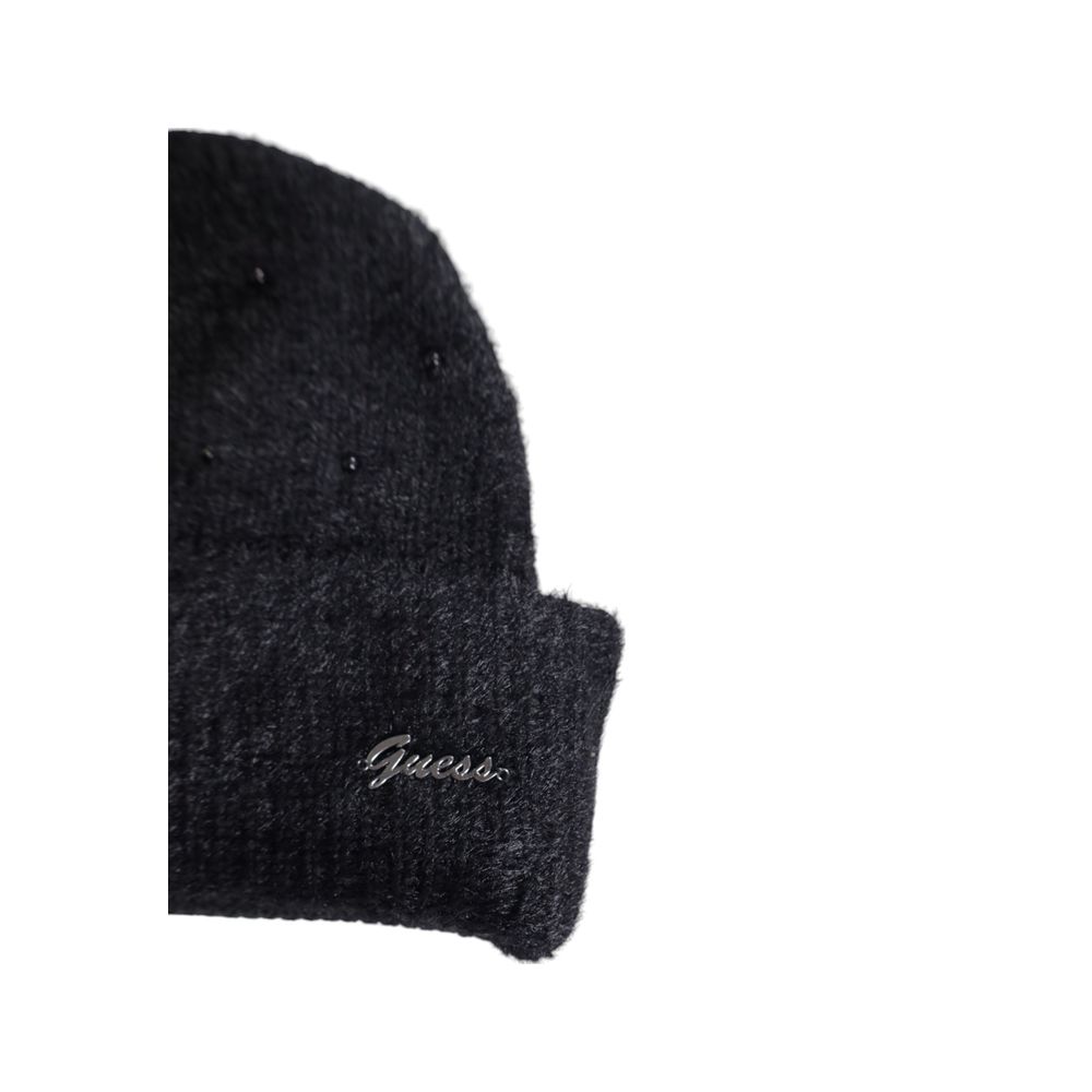 Guess Gorro De Algodón Negro