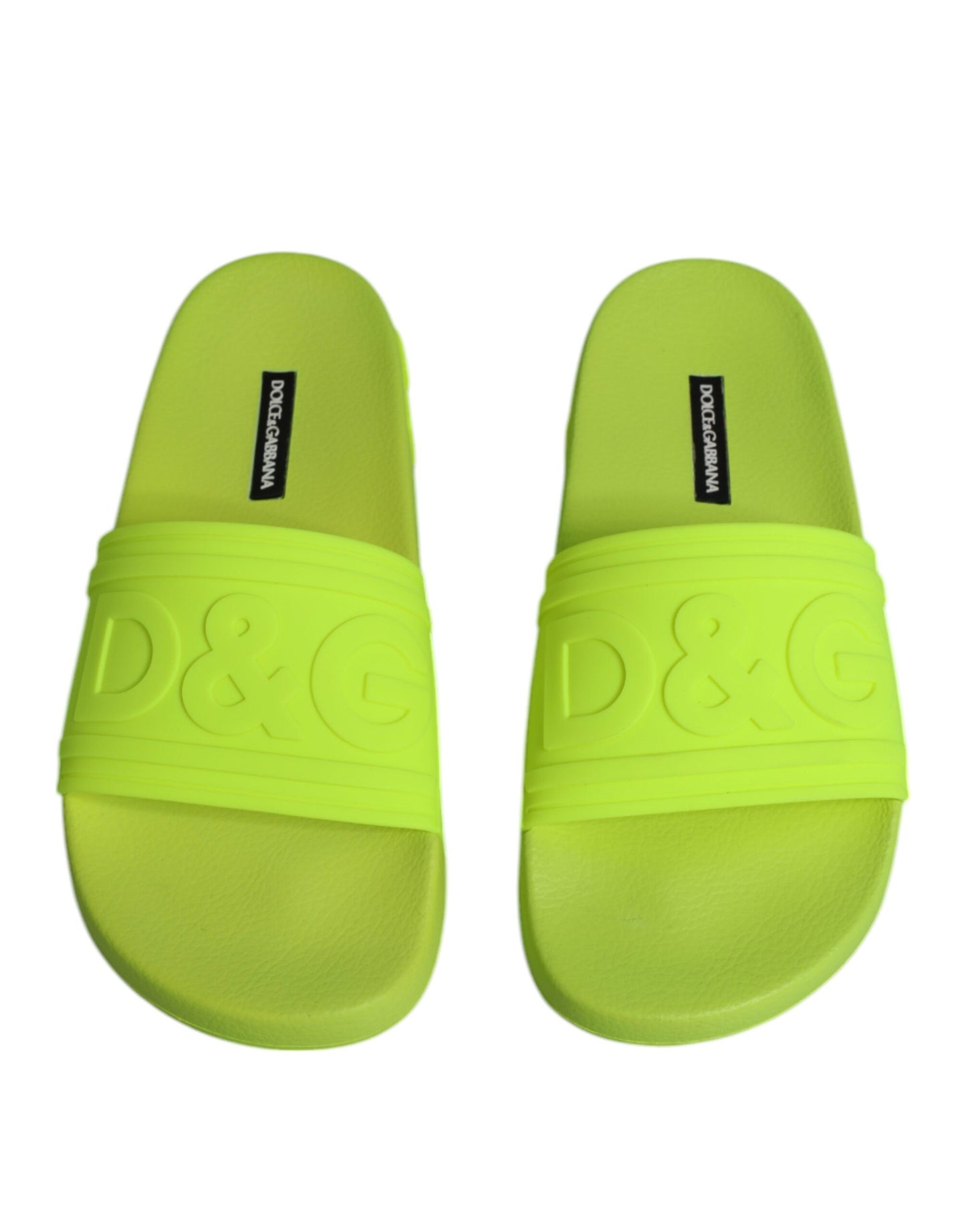 Dolce &amp; Gabbana Sandalias de goma verdes Zapatos de playa