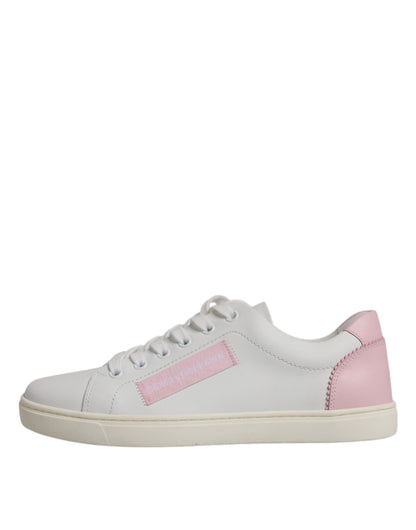 Dolce &amp; Gabbana Zapatos deportivos clásicos de piel de becerro blancos