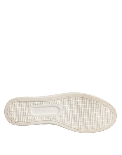 Dolce &amp; Gabbana Zapatos deportivos clásicos de piel de becerro blancos