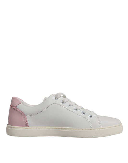 Dolce &amp; Gabbana Zapatos deportivos clásicos de piel de becerro blancos