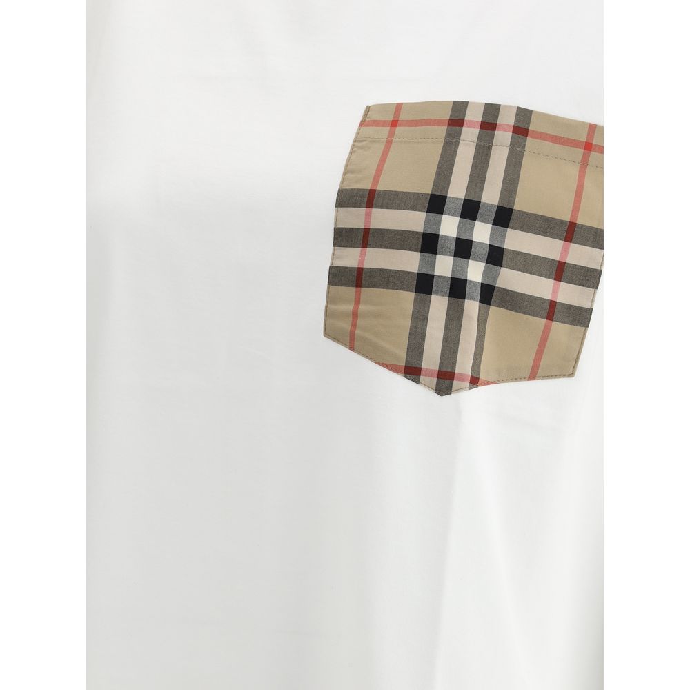 Camiseta con bolsillo y cuadros Burberry Archive