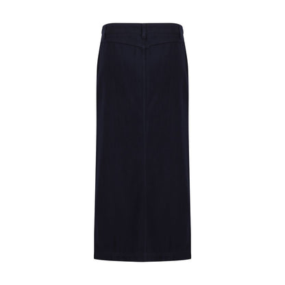 Falda de algodón azul de Giorgio Armani