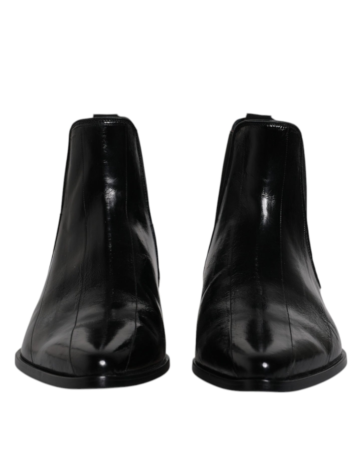 Dolce &amp; Gabbana Botines Chelsea De Cuero Negro Para Hombre Zapatos