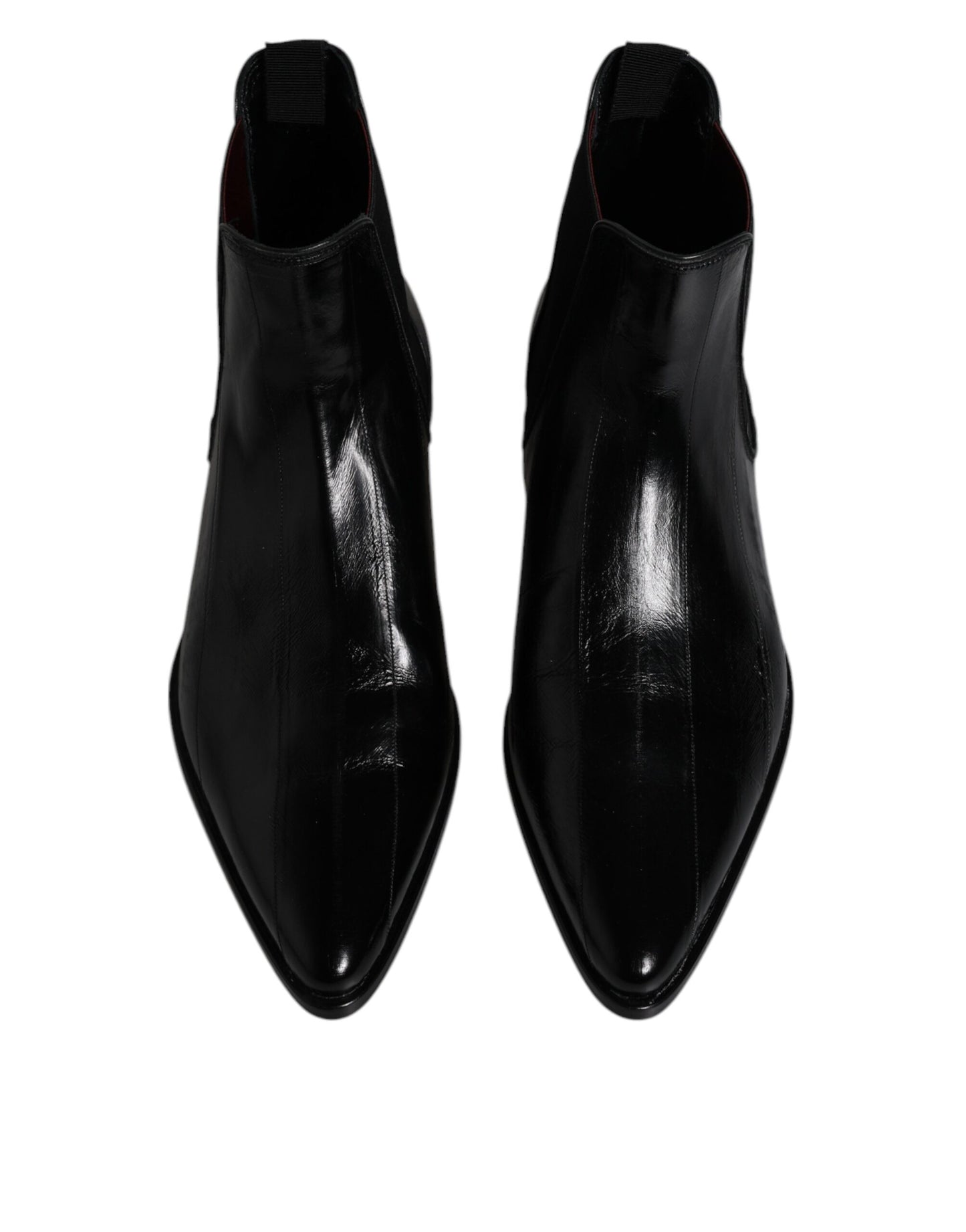 Dolce &amp; Gabbana Botines Chelsea De Cuero Negro Para Hombre Zapatos