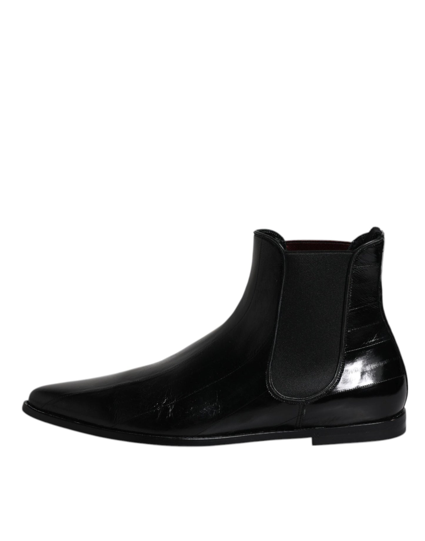 Dolce &amp; Gabbana Botines Chelsea De Cuero Negro Para Hombre Zapatos